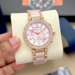 🔥 Michael Kors Parker MK5774 – Luxury White & Gold Edition 🔥