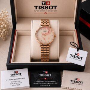 🔥 Tissot Wave – Elegant Rose Gold Women's Edition 🔥