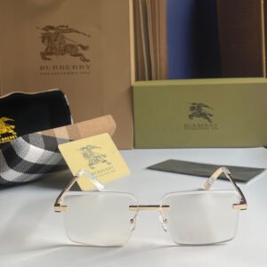 🔥 Burberry Transparent Lens – Premium Unisex Eyewear 🔥