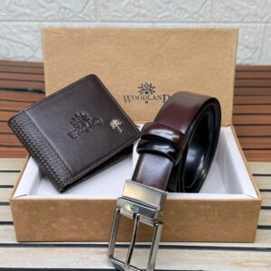 🔥 Woodland Belt & Wallet Combo – Premium New Arrival 🔥