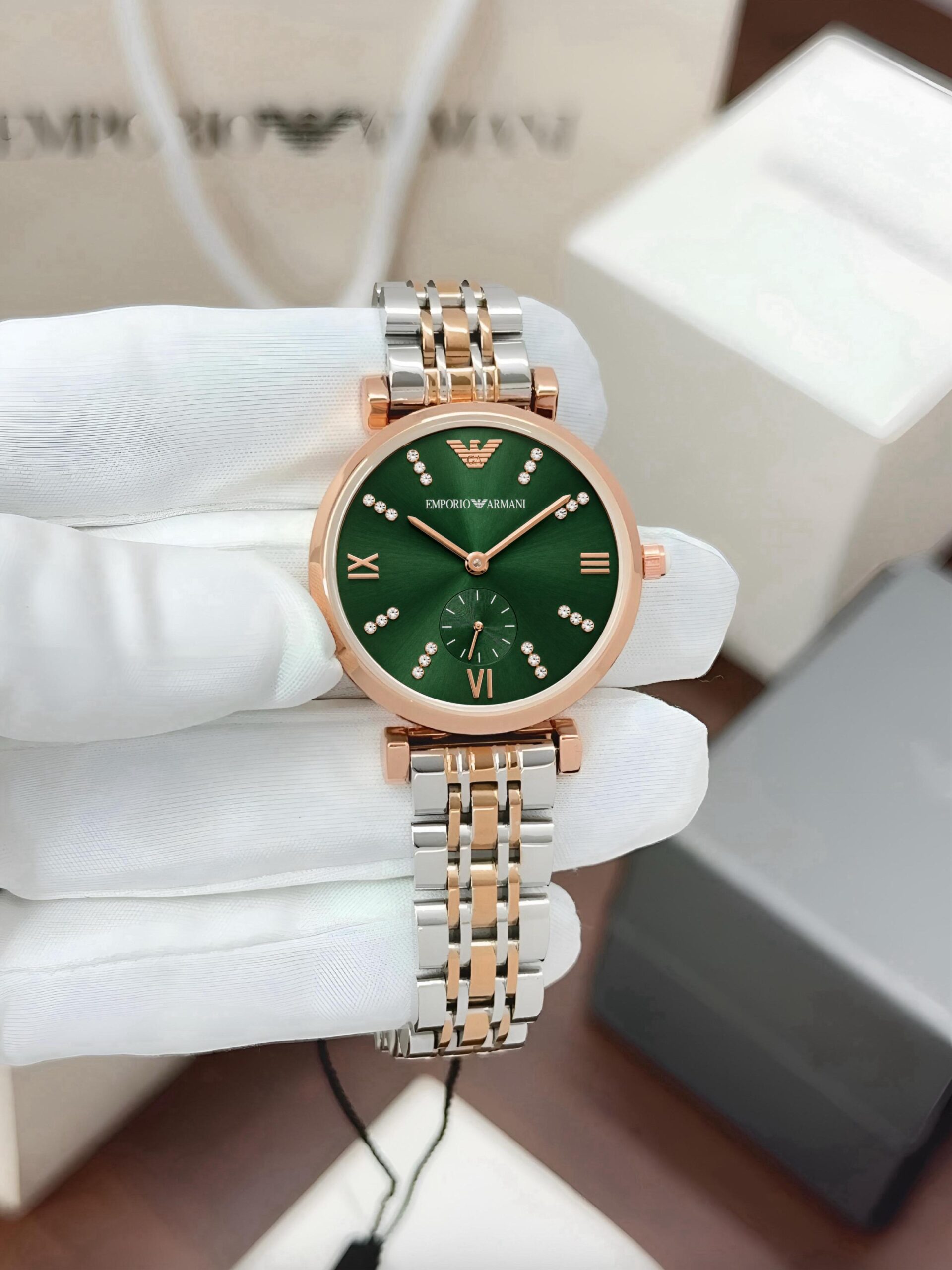 🔥 Emporio Armani Slim Collection – Rose Gold Elegance for Her 🔥 - Image 4