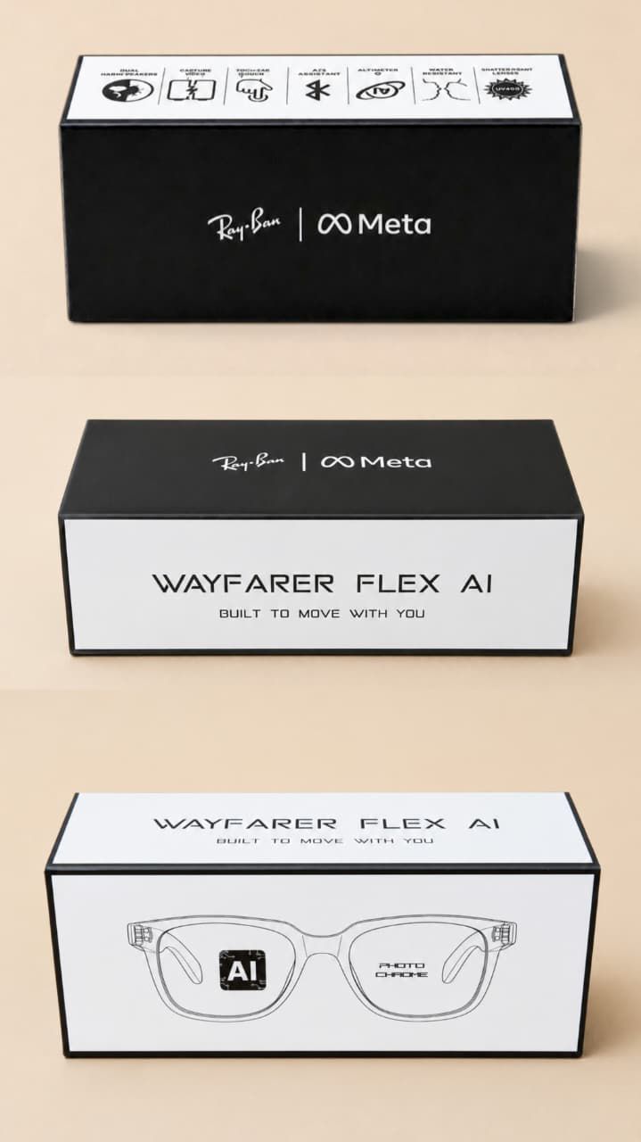 🔥 Ray-Ban Wayfarer Flex AI – Smart Audio Glasses 🔥