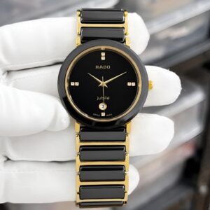 🔥 Rado Jubilé Black Ceramic Gold Edition – Luxury Men's Watch 🔥