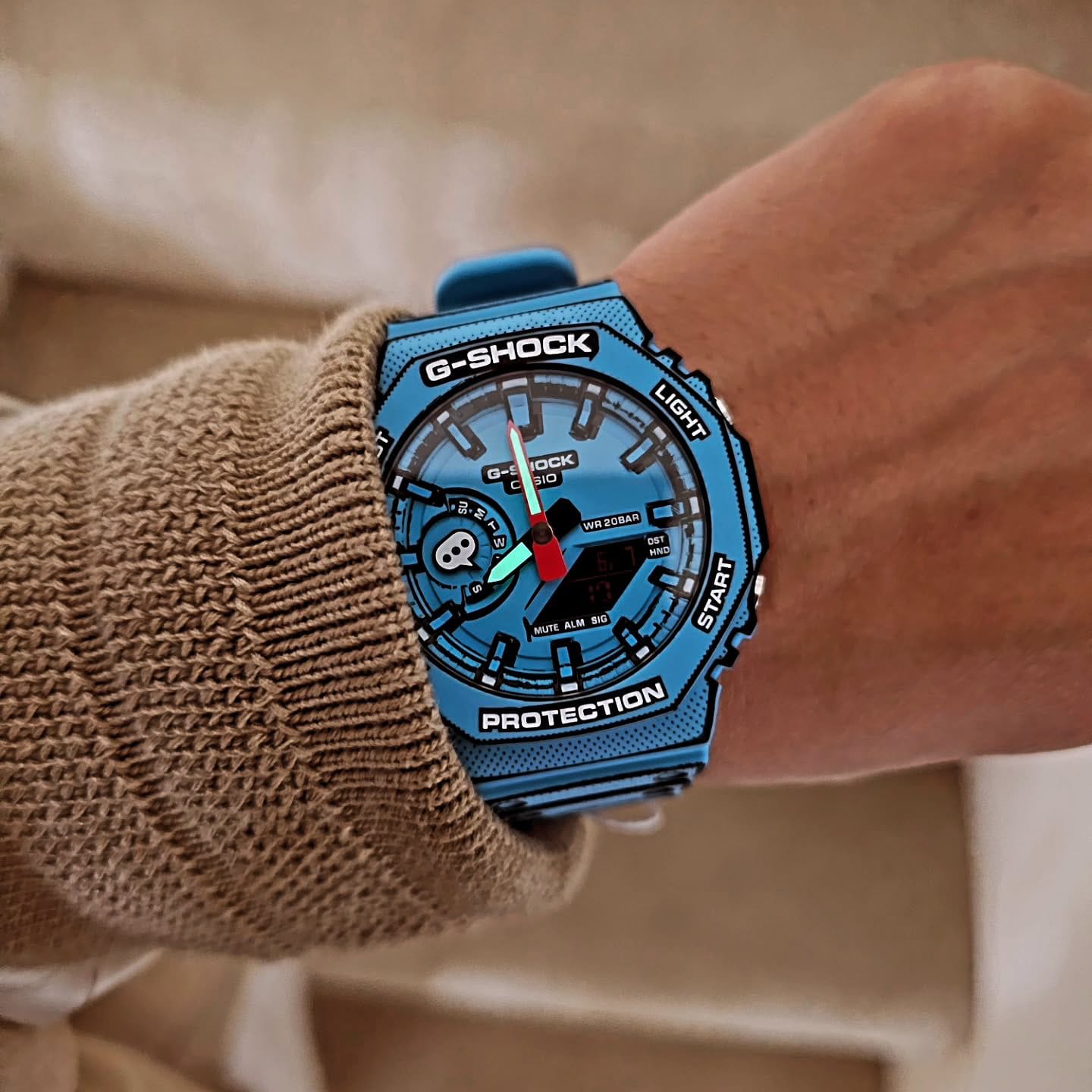 🔥 Casio G-Shock GM-2100G Blue Edition – Premium Analog-Digital Watch 🔥 - Image 4