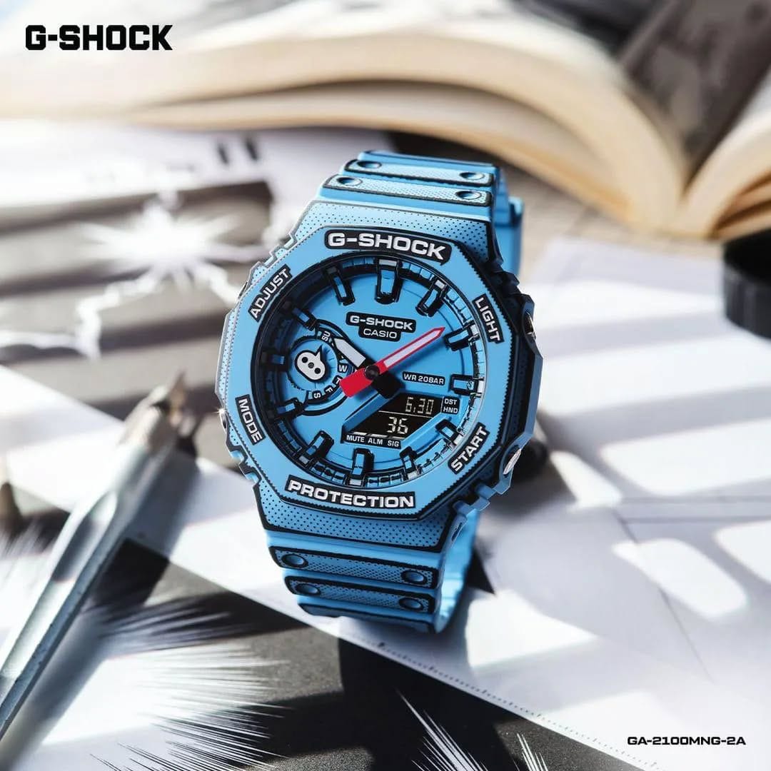 🔥 Casio G-Shock GM-2100G Blue Edition – Premium Analog-Digital Watch 🔥