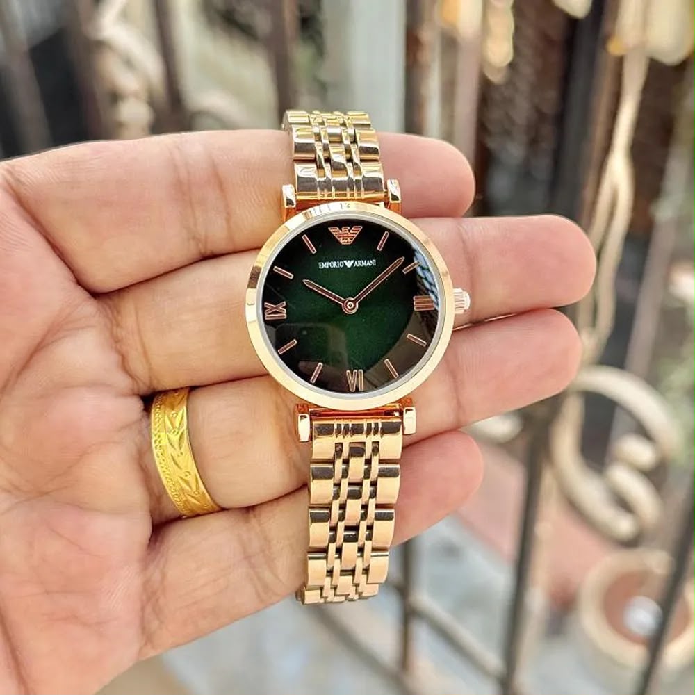 🔥 Emporio Armani Slim Collection – Rose Gold Women's Edition 🔥