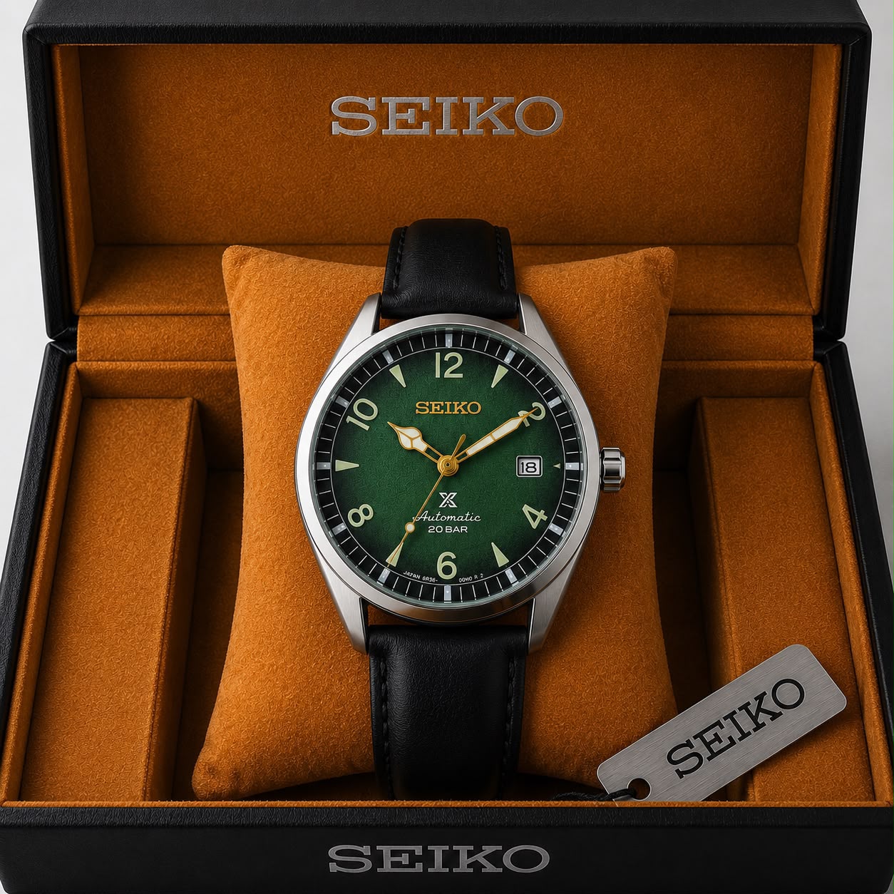 🔥 Seiko Prospex Automatic – Navy Dial Leather Strap Edition 🔥 - Image 4