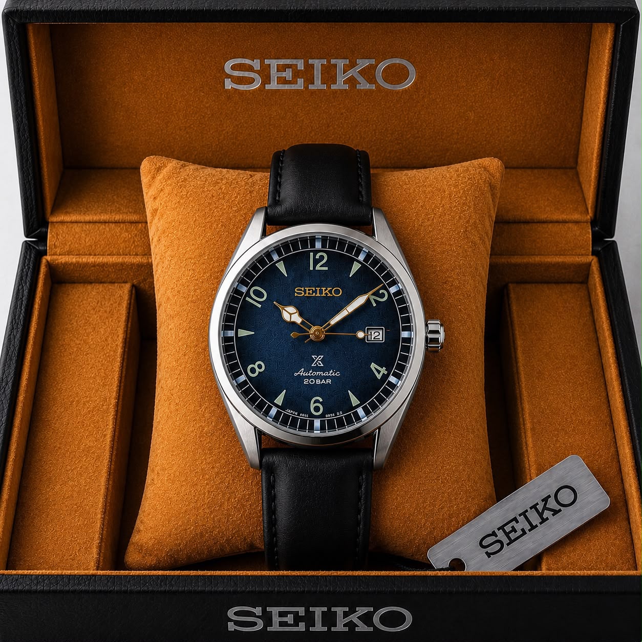 🔥 Seiko Prospex Automatic – Navy Dial Leather Strap Edition 🔥 - Image 3